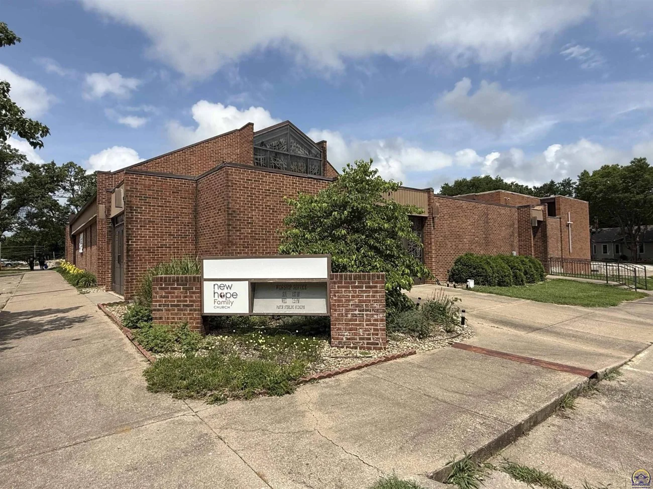 Recently acquired church building before renovations